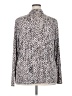Liz Claiborne Animal Print Silver Long Sleeve Blouse Size 2X - photo 2