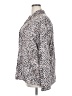 Liz Claiborne Animal Print Silver Long Sleeve Blouse Size 2X - photo 5