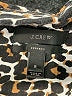 J.Crew Animal Print Brown Long Sleeve Blouse Size 8 - photo 7