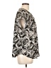 89th & Madison Paisley Silver Short Sleeve Blouse Size L - photo 4