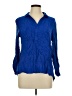 Merona Blue Long Sleeve Blouse Size L - photo 1