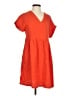 Universal Thread 100% Cotton Solid Orange Casual Dress Size XS - photo 1