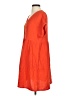 Universal Thread 100% Cotton Solid Orange Casual Dress Size XS - photo 5
