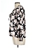 Como Black Floral Black 3/4 Sleeve Blouse Size L - photo 5