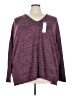Terra & Sky Burgundy Pullover Sweater Size 4X - photo 1
