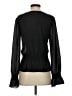 Ann Taylor LOFT Black Long Sleeve Blouse Size XS - photo 2