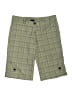 Vanity Plaid Green Tan Khaki Shorts Size 5 - photo 1