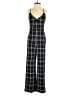 Leith Plaid Black Jumpsuit Size XS - photo 1