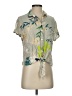 O'Neill 100% Rayon Floral Green Short Sleeve Blouse Size XS - photo 1