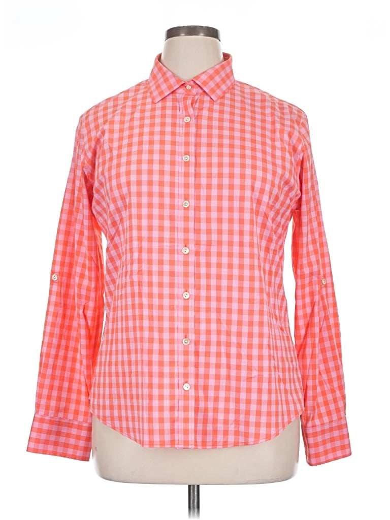Pre-owned Peter Millar Long Sleeve Button Down Shirt In Orange