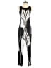BCBGMAXAZRIA Graphic Silver Jumpsuit Size S - photo 1