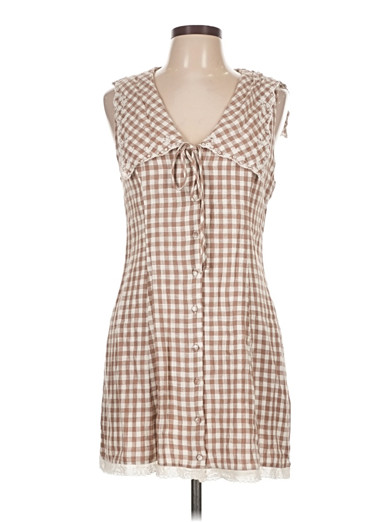 Pre-owned Zara Casual Dress In Brown