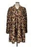 Shein 100% Polyester Print Yellow Casual Dress Size 12 - photo 1