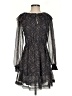 MNG 100% Polyester Paisley Gray Casual Dress Size 4 - photo 1