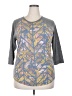 Lularoe Gray 3/4 Sleeve T-Shirt Size 2X - photo 1