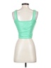 Express 100% Polyurethane Green Sleeveless Top Size XS - photo 2