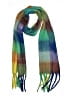 Unbranded Plaid Green Blue Scarf One size - photo 1