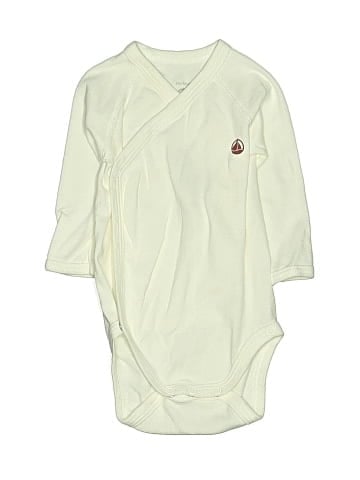 Petit Bateau Long Sleeve Onesie (view 1)