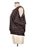 Goddess Brown Short Sleeve Blouse Size L - photo 5