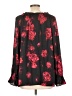 Talbots 100% Polyester Black Long Sleeve Blouse Size L - photo 2