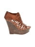 Just Fab Brown Tan Wedges Size 6 - photo 1