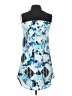 Peter Pilotto for Target 100% Polyester Graphic Blue Cocktail Dress Size XS - photo 2