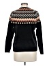 Alfred Dunner Chevron-herringbone Black Pullover Sweater Size M (petite) - photo 2