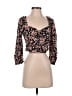 Zara Black 3/4 Sleeve Blouse Size S - photo 1