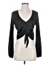 G by GUESS Black Long Sleeve Blouse Size S - photo 1