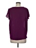 West Kei 100% Polyester Purple Short Sleeve Blouse Size M - photo 2