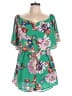 ee:some 100% Polyester Tropical Green Romper Size L - photo 1