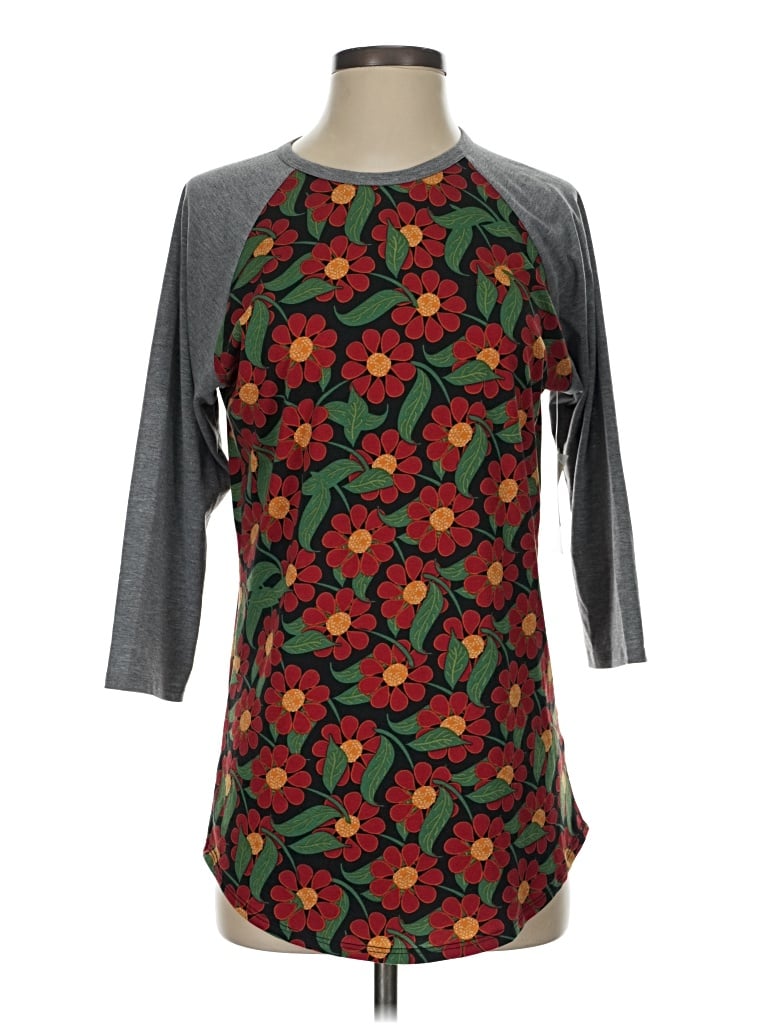 Lularoe 3/4 Sleeve T-shirt In Gray