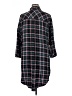 Torrid Plaid Green 3/4 Sleeve Button-Down Shirt Size 1X Plus (1) - photo 2