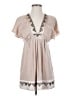 Hale Bob Tan Short Sleeve Blouse Size XS - photo 1