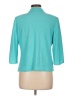 MING WANG Teal 3/4 Sleeve Blouse Size L (petite) - photo 2