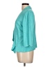 MING WANG Teal 3/4 Sleeve Blouse Size L (petite) - photo 5
