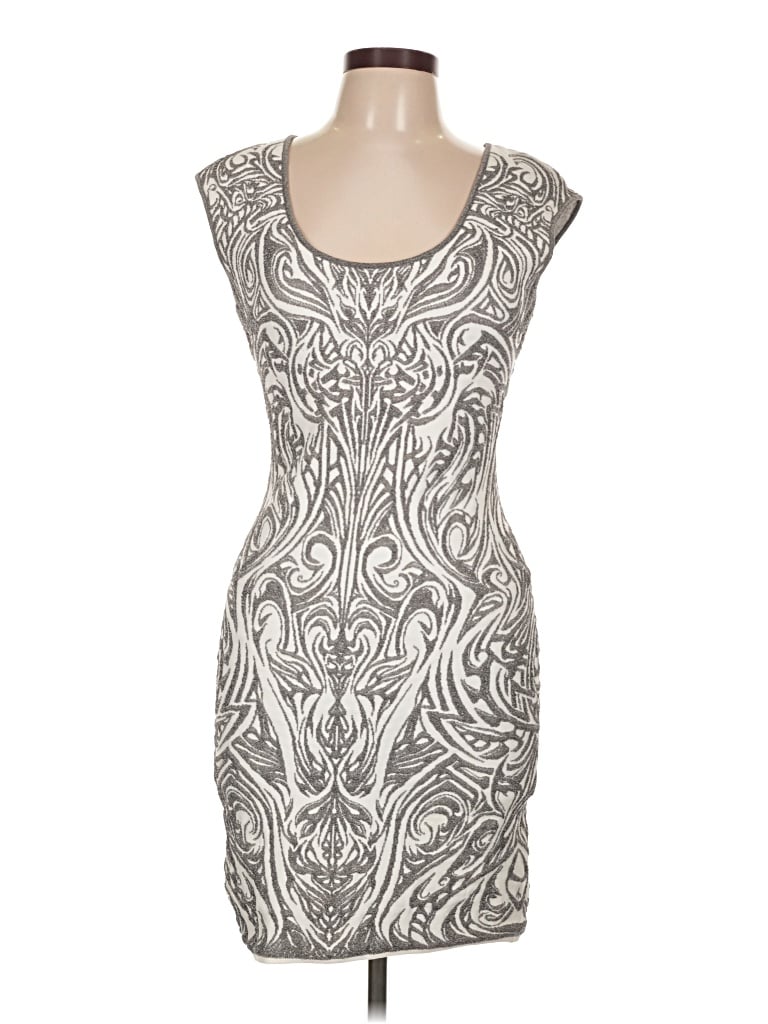 Pre-owned Rvn Cocktail Dress In Silver