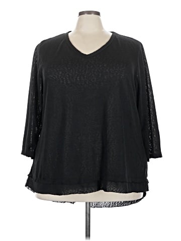 NY Collection 3/4 Sleeve Top (view 1)
