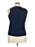 Alia 100% Polyester Blue Sleeveless T-Shirt Size 1X - photo 2