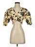 A.L.C. Gold Short Sleeve Blouse Size 2 - photo 1