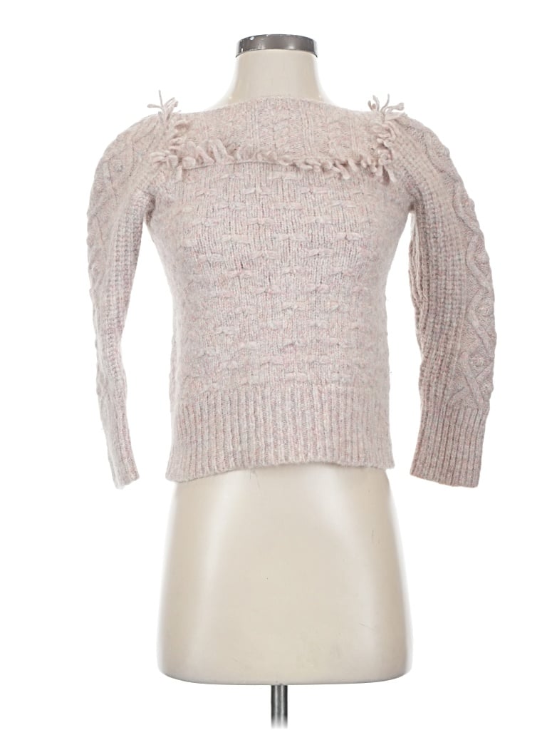 Pre-owned Loveshackfancy Pullover Sweater In Pink