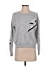 Z Supply Graphic Silver Pullover Sweater Size S - photo 1