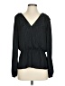 Banana Republic 100% Polyester Black Long Sleeve Blouse Size S - photo 1