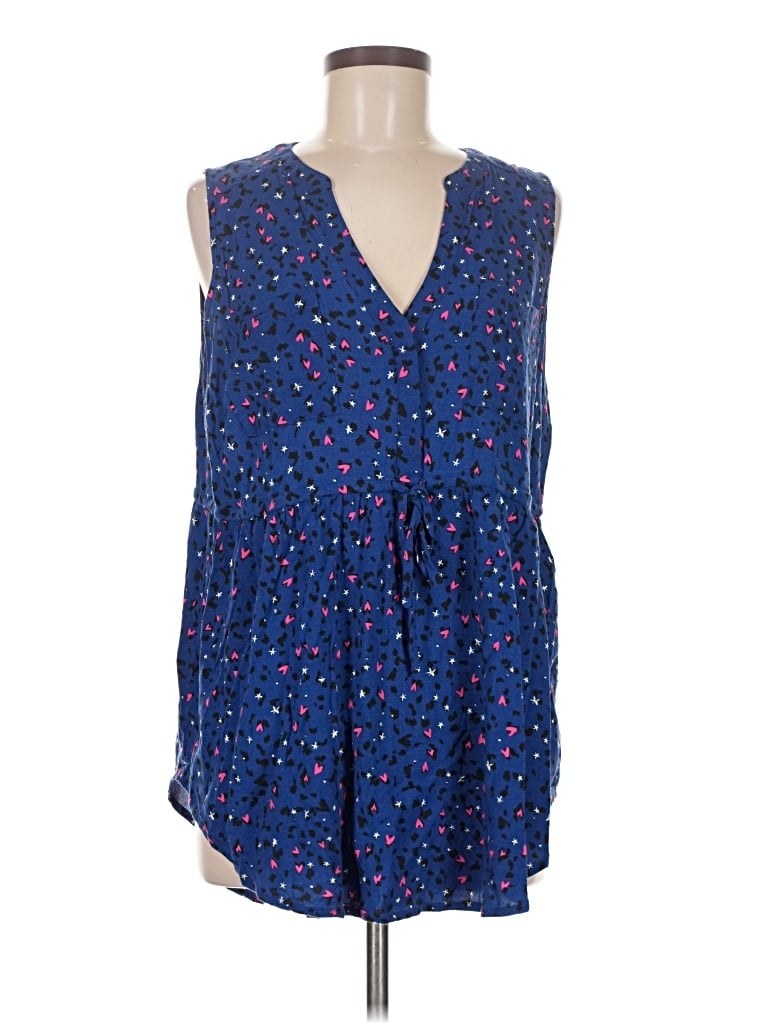 Pre-owned Torrid Sleeveless Blouse In Blue
