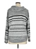 One World 100% Polyester Chevron-herringbone Silver Gray Pullover Sweater Size 1X - photo 2