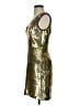 Nicole Miller 100% Polyester Metallic Gold Cocktail Dress Size 0 - photo 5