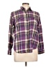 Chaps 100% Cotton Plaid Purple Long Sleeve Button-Down Shirt Size L (petite) - photo 1