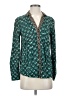 Maeve 100% Rayon Teal Long Sleeve Blouse Size 4 - photo 1