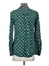 Maeve 100% Rayon Teal Long Sleeve Blouse Size 4 - photo 2