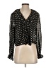 Assorted Brands 100% Polyester Black Long Sleeve Blouse Size S (estimated) - photo 1